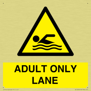 ADULT ONLY LANE